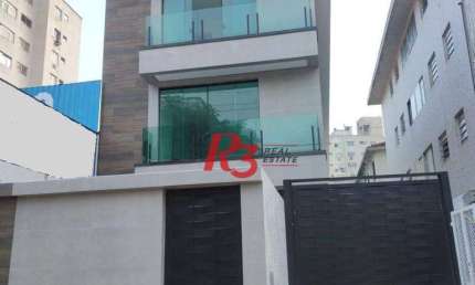 Sobrado com 2 dormitórios à venda, 100 m² - Campo Grande - Santos/SP
