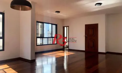 Apartamento com 3 dormitórios para alugar, 162 m² por R$ 8.000,02/mês - Ponta da Praia - Santos/SP