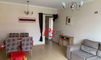 Apartamento à venda, 100 m² por r$ 450.000,00 - gonzaga - santos/sp