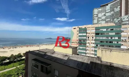 Apartamento com 3 dormitórios à venda, frente praia, 207 m² por R$ 1.020.000 - Pompéia - Santos/SP