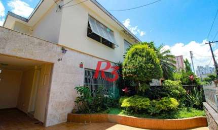 Sobrado para alugar, 224 m² por R$ 7.900,00/mês - Embaré - Santos/SP