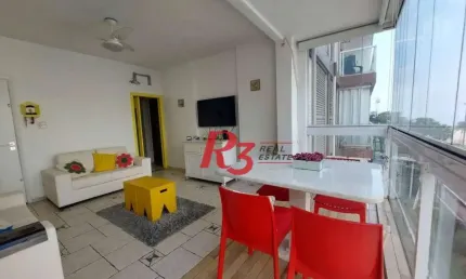 Apartamento com 2 dormitórios à venda, 92 m² por R$ 660.000,00 - Gonzaga - Santos/SP