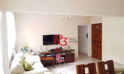 Apartamento com 3 dormitórios à venda - itararé - são vicente/sp