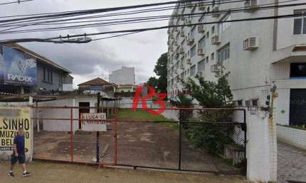 Terreno para alugar, 546 m² por R$ 6.700,00/mês - Encruzilhada - Santos/SP