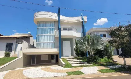 Sobrado à venda em paulínia, parque brasil 500, com 3 suítes, com 440 m²