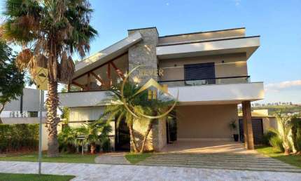 Sobrado à venda e para alugar em Campinas, Alphaville Dom Pedro, com 4 suítes, com 465 m²