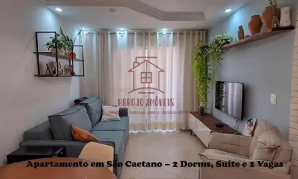 Apartamento para venda em são caetano do sul, olímpico, 2 dormitórios, 1 suíte, 1 banheiro, 2 vagas