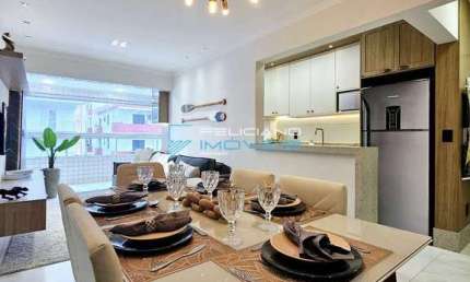 Apartamento com 2 dorms, Guilhermina, Praia Grande - R$ 559 mil, Cod: 4086