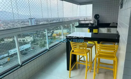 Apartamento com 1 quarto, Caiçara, Praia Grande - R$ 395 mil, Cod: 5914