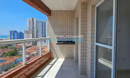 Apartamento com 2 quartos, balneário maracanã, praia grande - r$ 360 mil, cod: 4136