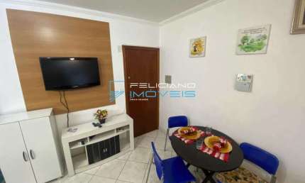 Kitnet com 1 quarto, Mirim, Praia Grande - R$ 169 mil, Cod: 6061