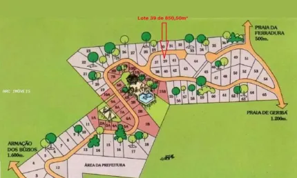 Terreno para venda em armação dos búzios, alto de búzios