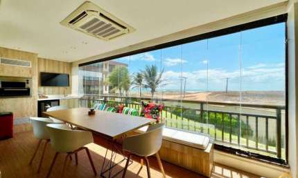 Apartamento Mandara, com 4 dormitórios à venda, 118 m² por R$ 1.950.000 - Porto das Dunas - Aquiraz/CE