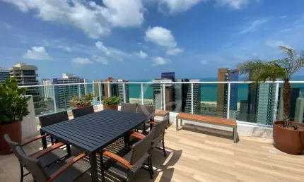 Apartamento Infinity vista mar, com 2 dormitórios à venda, 56 m² por R$ 915.000 - Meireles - Fortaleza/CE