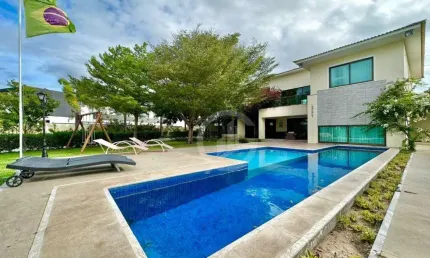 Casa em condomínio fechado com 5 quartos à venda na Avenida Maestro Lisboa, 2040, Alphaville Fortaleza, Fortaleza