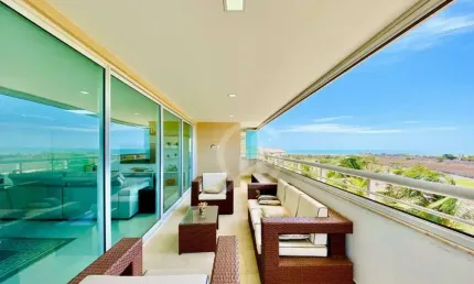 Apartamento Cobertura no Golf Ville com 3 dormitórios à venda, 176 m² por R$ 2.990.000 - Porto das Dunas - Aquiraz/CE