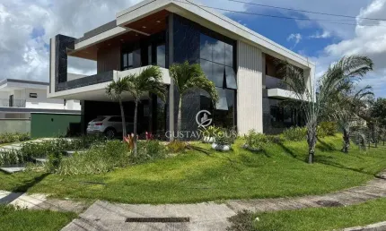Casa com 5 dormitórios à venda, 375 m² por R$ 4.000.000,00 - Cidade Alpha - Eusébio/CE