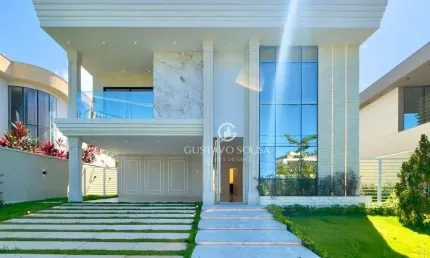 Casa neoclássica, com 5 dormitórios à venda, 368 m² por r$ 3.800.000 - cidade alpha residencial ceará - eusébio/ce