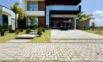 Casa com 4 dormitórios à venda, 319 m² por r$ 2.790.000,00 - cidade alpha - eusébio/ce