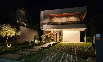 Casa com 5 dormitórios à venda, 570 m² por r$ 4.700.000,00 - alphaville fortaleza - eusébio/ce