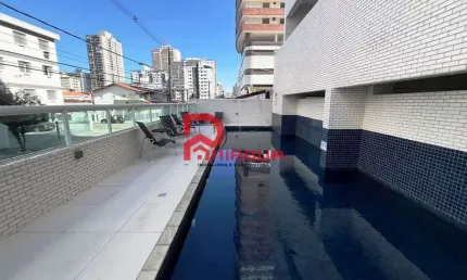 Apartamento com 2 dorms, guilhermina, praia grande - r$ 379 mil, cod: 6233