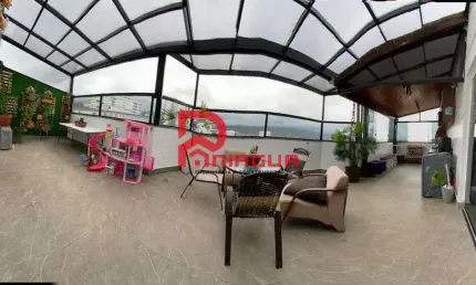 Cobertura com 3 quartos, Caiçara, Praia Grande - R$ 760 mil, Cod: 6974