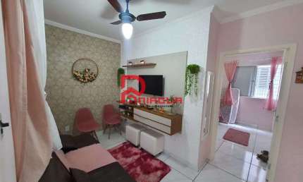 Apartamento com 1 quarto, Guilhermina, Praia Grande - R$ 280 mil, Cod: 7011