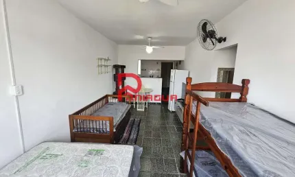 Kitnet com 1 quarto, Mirim, Praia Grande - R$ 189 mil, Cod: 7110