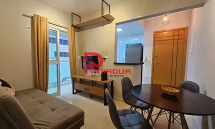 Apartamento com 1 quarto, Canto do Forte, Praia Grande - R$ 375 mil, Cod: 7204