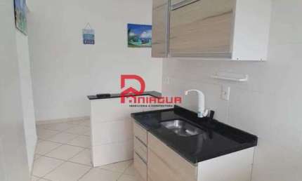 Apartamento com 1 quarto, Caiçara, Praia Grande - R$ 272 mil, Cod: 7543
