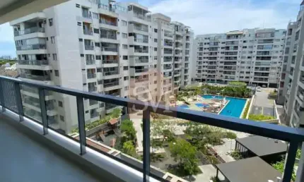 APARTAMENTO DE 2 SUÍTES COM CLOSET , NO RECREIO LAVABO 1 VAGA ,CONDOMÍNIO COM TRANSPORTE.