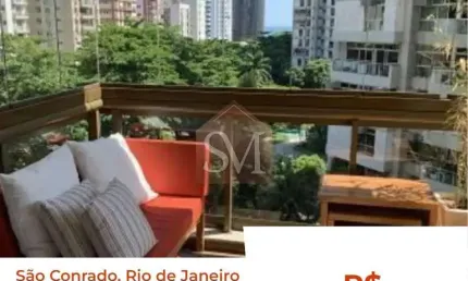 Apartamento de 2 Suítes no Condomínio Vintage Way em São Conrado - RJ: 87m², Andar Alto, Sol da Manhã, 1 Vaga de Garagem.