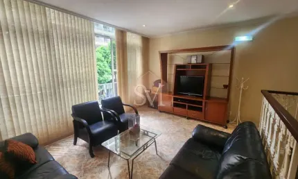 Apartamento duplex de 3 quartos com piscina na tijuca-rj  204m²  2 suítes  2 salas  4 banheiros  1 vaga.