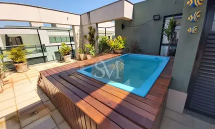 Excelente cobertura duplex 4 quartos , 2 suítes , 167 m², 2 vagas ....