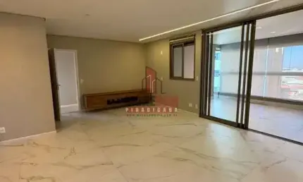 Requinte e sofisticação - Sala ampla, integrada com cozinha e varanda, 3 suítes