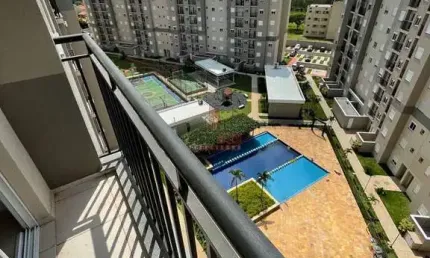 Apartamento em Condomínio Clube Residencial Terras Altas - 2 dorms, varanda
