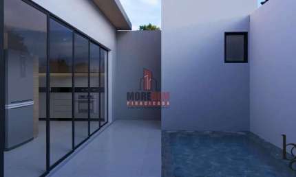 Casa em condomínio na Água Branca, com 3 dorms, suite e área gourmet com furtô