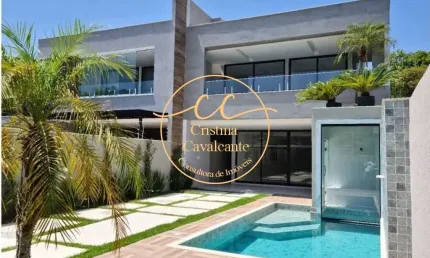 Casa contemporânea triplex com 4 suítes, 360 m² e piscina na Barra da Tijuca-RJ! Aproveite!