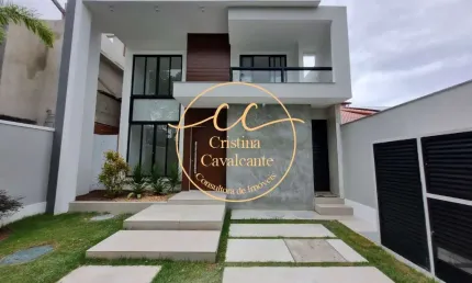 Casa Contemporânea Triplex com 4 Suítes no Recreio dos Bandeirantes - Rio de Janeiro-RJ