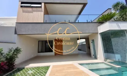 Casa de luxo no Recreio dos Bandeirantes: 5 quartos, 4 suítes, 469m², piscina e condomínio Riviera del Sol.