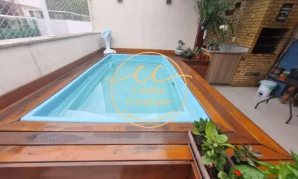 Freguesia-Jacarepaguá: Cobertura duplex 3 quartos, 1 suíte, 181m², 2 vagas, piscina! Venha conferir!