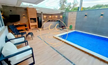 Recreio/Private - Casa Triplex à Venda Reformada com Piscina e Varanda Gourmet - 5 Quartos, 4 Suítes - RJ