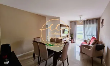 Rg personal: apartamento à venda 3 quartos, 1 suíte, 91 m² no recreio dos bandeirantes, rj. varanda com cortina de vidro e vista livre.