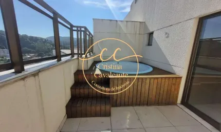 Pechincha/RJ - Cobertura de 3 quartos com 1 suíte, 2 salas, 3 banheiros e 1 vaga de garagem, 120m² de área. Imperdível!