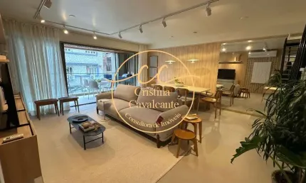 Lagoa/RJ - Cobertura Duplex à Venda Mobiliada: 4 Quartos, 4 Suítes, 265m², Piscina, Área Gourmet, Vista Cristo!