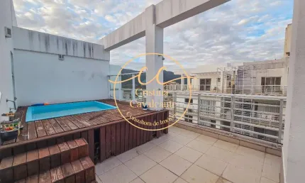 Recreio/Wonderful-Cobertura duplex à venda 3 quartos sendo 2 suítes, 186 m², 3 vagas, piscina
