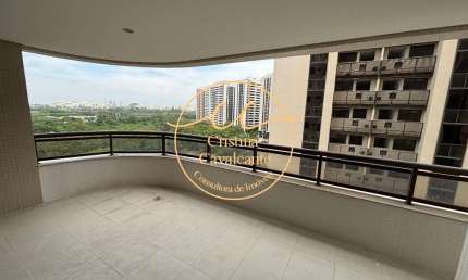 Ilha Pura: Apartamento à Venda na Barra da Tijuca - 4 quartos, 2 suítes, 122,90m², 2 vagas - Vista Livre e Varanda Gourmet