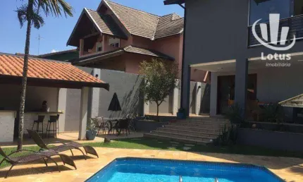 Excelente casa no condomínio estância das flores ,com 3 dormitórios à venda, 260 m²  - estância das flores - jaguariúna/sp