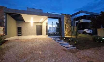 Casa Térrea c/ 3 Suítes, escritório e piscina - em Vivendas da Mata - Ribeirão Preto