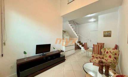 Loft com 2 dormitórios para alugar, 70 m² - Gonzaga - Santos/SP